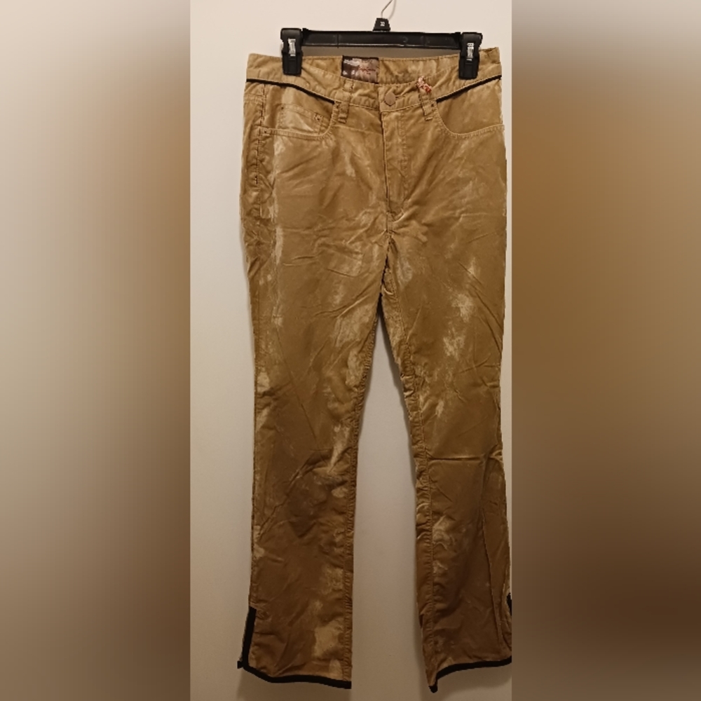 Womans tan suede pepe jeans size 30 waist